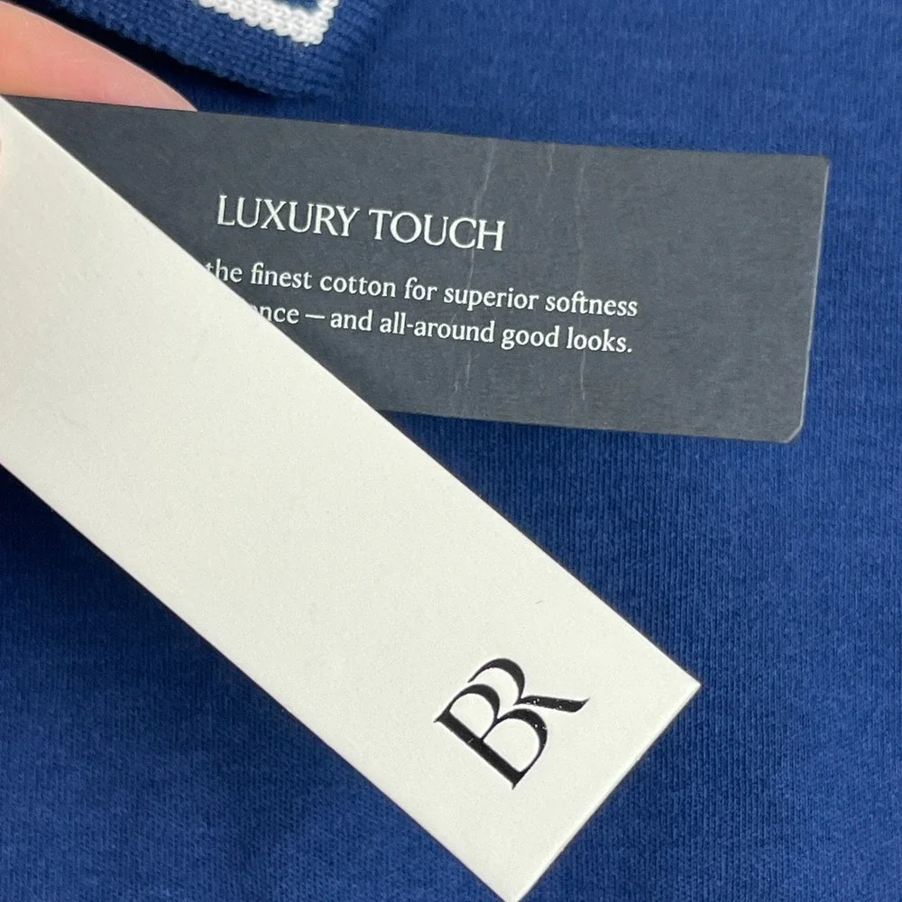 Banana Republic Shirt Mens XL Blue Luxury Touch Button Up Cotton Soft Retro NWT